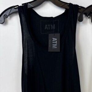Black Anthony Thomas Melillo ATM tank top size Extra Small NWT